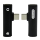 PRZEJŚCIÓWKA USAMS AU07 USB-C NA USB-C/MINI JACK 3,5 MM CZARNA - Kable i USB adaptery
