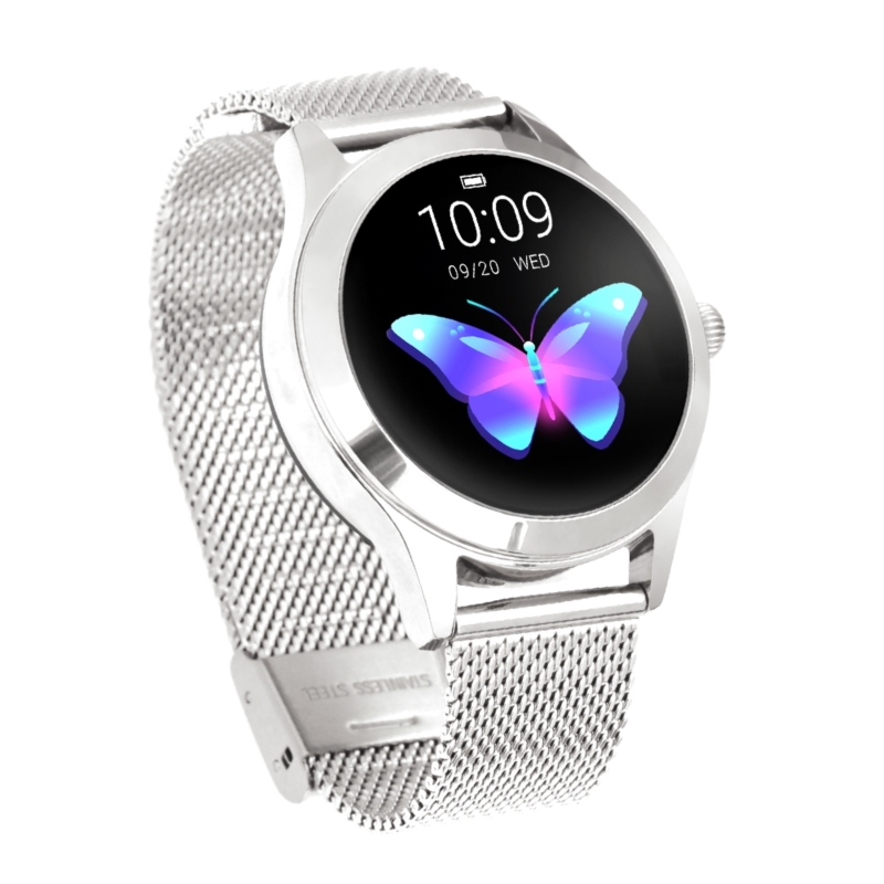 SMARTWATCH KW10 SREBRNY IP68 DAMSKI - Smartwatche