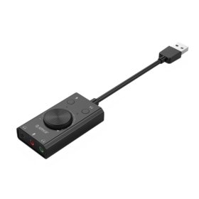 ZEWNĘTRZNA KARTA DŹWIĘKOWA USB ORICO SC2 CZARNA