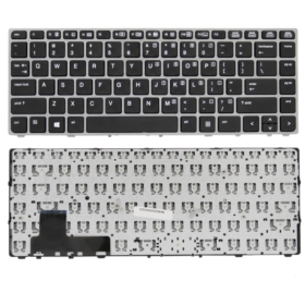 KLAWIATURA HP ELITEBOOK FOLIO 9470M 9480M 697685-001 Z SREBRNĄ RAMKĄ