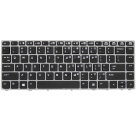 KLAWIATURA HP ELITEBOOK FOLIO 9470M 9480M 697685-001 Z SREBRNĄ RAMKĄ