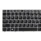 KLAWIATURA HP ELITEBOOK FOLIO 9470M 9480M 697685-001 Z SREBRNĄ RAMKĄ