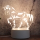 LAMPKA NOCNA LED KOŃ 3D STOJĄCA 3 TRYBY - Gadżety na prezent
