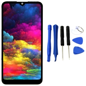 WYŚWIETLACZ DIGITIZER HUAWEI Y6 2019 MRD-LX1 PRIME MRD-LX1F HONOR 8A Z NARZĘDZIAMI CZARNY
