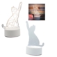 LAMPKA 3D KOTEK LED NA USB - Gadżety na prezent