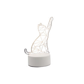 LAMPKA 3D KOTEK LED NA USB - Gadżety na prezent