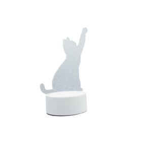LAMPKA 3D KOTEK LED NA USB - Gadżety na prezent