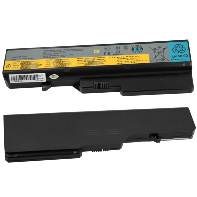 Replacement Battery For Lenovo G460 G560 B470 B570 V360 V570 Z560 Z565 IdeaPad - 11.1V 5200mAh 6-Cell (L09M6Y02)