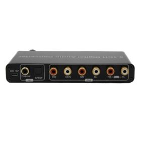 KONWERTER DEKODER SYGNAŁU CYFROWEGO NA ANALOGOWY COAXIAL SPDIF NA RCA 5.1