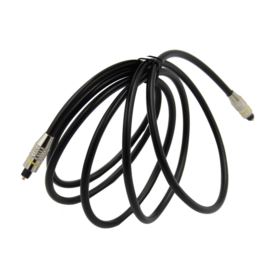 KABEL OPTYCZNY TOSLINK-TOSLINK Z METALOWYMI KOŃCÓWKAMI 200CM CZARNY