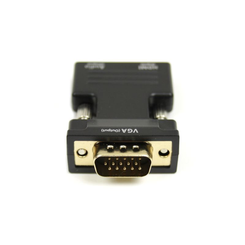 Adaptateur Dolphix VGA + Jack 3,5 mm vers HDMI avec HDCP / noir - 0,15  mètre