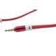 KABEL AUDIO AUX MINI JACK 3.5MM 1M CZERWONY PŁASKI NIEPLĄCZĄCY PRZEWÓD