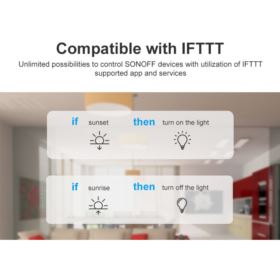 SONOFF RFR3 PRZEŁĄCZNIK WIFI RF STEROWANY APLIKACJĄ I PILOTEM BIAŁY