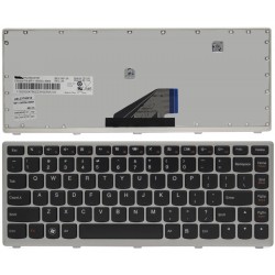 KLAWIATURA LENOVO U310 U310-IFI U310-ITH US CZARNA SREBRNA RAMKA WIN7