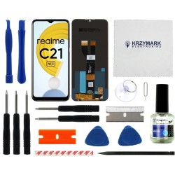 WYŚWIETLACZ I DIGITIZER REALME C21 Z ZESTAWEM NAPRAWCZYM