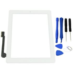 DIGITIZER APPLE IPAD 3 IPAD 4 A1403 A1416 A1430 A1458 A1459 A1460 Z NARZĘDZIAMI BIAŁY - Digitizery do tabletów