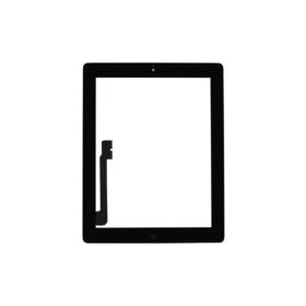 DIGITIZER APPLE IPAD 3 A1403 A1416 A1430 APPLE IPAD 4 A1458 A1459 A1460 Z NARZĘDZIAMI I PRZYCISKIEM HOME CZARNY