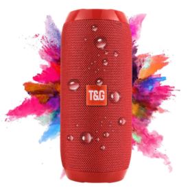 GŁOŚNIK BLUETOOTH LOUD BEZPRZEWODOWY 120HZ-20KHZ WODOODPORNY CZERWONY