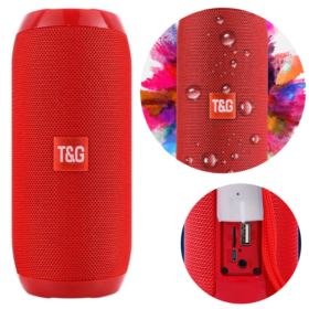 GŁOŚNIK BLUETOOTH LOUD BEZPRZEWODOWY 120HZ-20KHZ WODOODPORNY CZERWONY