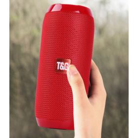 GŁOŚNIK BLUETOOTH LOUD BEZPRZEWODOWY 120HZ-20KHZ WODOODPORNY CZERWONY