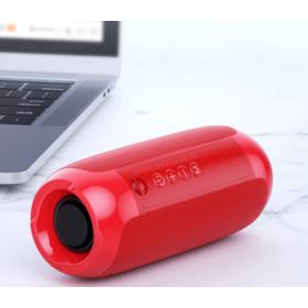 GŁOŚNIK BLUETOOTH LOUD BEZPRZEWODOWY 120HZ-20KHZ WODOODPORNY CZERWONY