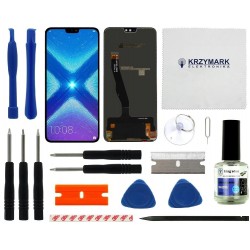 WYŚWIETLACZ I DIGITIZER HUAWEI HONOR 8X JSN-L21 JSN-L22 JSN-AL00 Z ZESTAWEM NAPRAWCZYM CZARNY