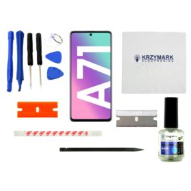 WYŚWIETLACZ I DIGITIZER SAMSUNG GALAXY A71 SM-A715F Z ZESTAWEM NAPRAWCZYM