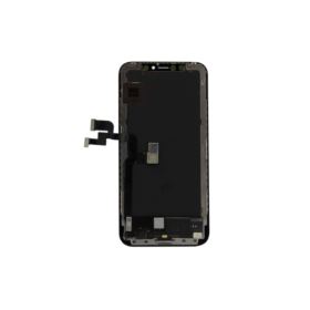 WYŚWIETLACZ DIGITIZER IPHONE X Z RAMKĄ SIATECZKĄ MESH I NARZĘDZIAMI CZARNY AMOLED GX