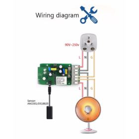 SONOFF TH10 PRZEŁĄCZNIK WIFI 10A 2200W Z OBUDOWĄ WODOODPORNĄ