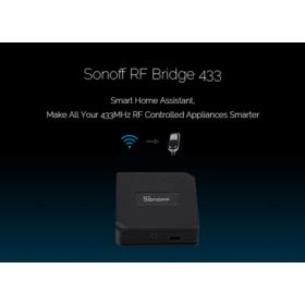 SONOFF RF BRIDGE 433 PRZEŁĄCZNIK RF NA WIFI Z 4-KANAŁOWYM PILOTEM RF