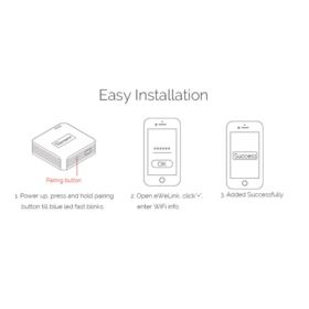 SONOFF RF BRIDGE 433 PRZEŁĄCZNIK RF NA WIFI Z 4-KANAŁOWYM PILOTEM RF