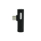 PRZEJŚCIÓWKA USAMS AU07 USB-C NA USB-C/MINI JACK 3,5 MM CZARNA