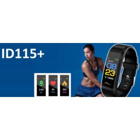 SMARTBAND FITNESS ID115 PLUS CZARNY IP67