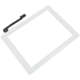 DIGITIZER APPLE IPAD 3 IPAD 4 A1403 A1416 A1430 A1458 A1459 A1460 ZE ŚCIERECZKĄ BIAŁY - Digitizery do tabletów