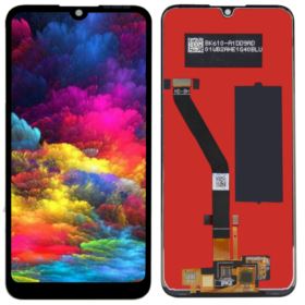 WYŚWIETLACZ DIGITIZER HUAWEI Y6 2019 MRD-LX1 PRIME MRD-LX1F HONOR 8A ZE ŚCIERECZKĄ CZARNY IPS - Wyświetlacze z digitizerami d...