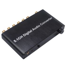 KONWERTER DEKODER SYGNAŁU CYFROWEGO NA ANALOGOWY COAXIAL SPDIF NA RCA 5.1