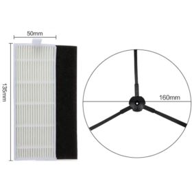 ZESTAW SZCZOTEK DO ROBOTA ILIFE A4 A4S A6 T4 Z FILTRAMI HEPA 3 KOMPLETY