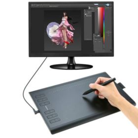 TABLET GRAFICZNY HUION 1060P Z RYSIKAMI, PIÓREM I ŚCIERECZKĄ