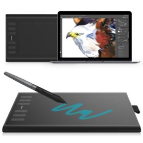 TABLET GRAFICZNY HUION 1060P Z RYSIKAMI, PIÓREM I ŚCIERECZKĄ