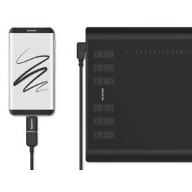 TABLET GRAFICZNY HUION 1060P Z RYSIKAMI, PIÓREM I ŚCIERECZKĄ