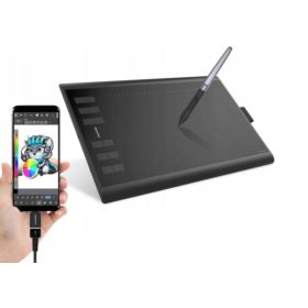 TABLET GRAFICZNY HUION 1060P Z RYSIKAMI, PIÓREM I ŚCIERECZKĄ