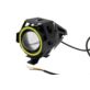 LAMPA MOTOCYKLOWA 2 SZTUKI CZERWONY RING LED CREE U7