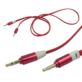 KABEL AUDIO AUX MINI JACK 3.5MM 1M CZERWONY PŁASKI NIEPLĄCZĄCY PRZEWÓD