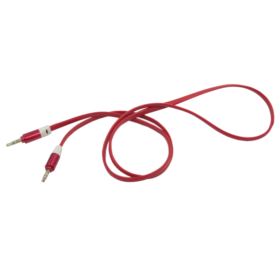 KABEL AUDIO AUX MINI JACK 3.5MM 1M CZERWONY PŁASKI NIEPLĄCZĄCY PRZEWÓD