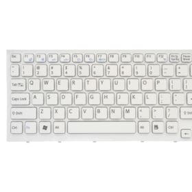 KLAWIATURA DO SONY VAIO VPC-EB PCG-7121 BIAŁA Z RAMKĄ US