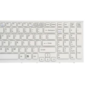KLAWIATURA DO SONY VAIO VPC-EB PCG-7121 BIAŁA Z RAMKĄ US