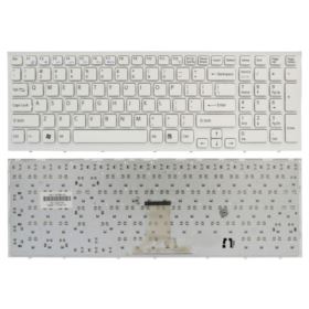 KLAWIATURA DO SONY VAIO VPC-EB PCG-7121 BIAŁA Z RAMKĄ US