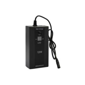 ZASILACZ UNIWERSALNY 120W DO LAPTOPA Z WTYCZKAMI I WYŚWIETLACZEM