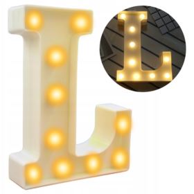 LITERA LED ŚWIECĄCA L BIAŁA 22,5CM