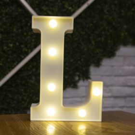 LITERA LED ŚWIECĄCA L BIAŁA 22,5CM